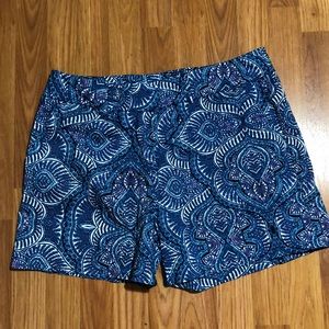 New York & Company Print Shorts Sz 14